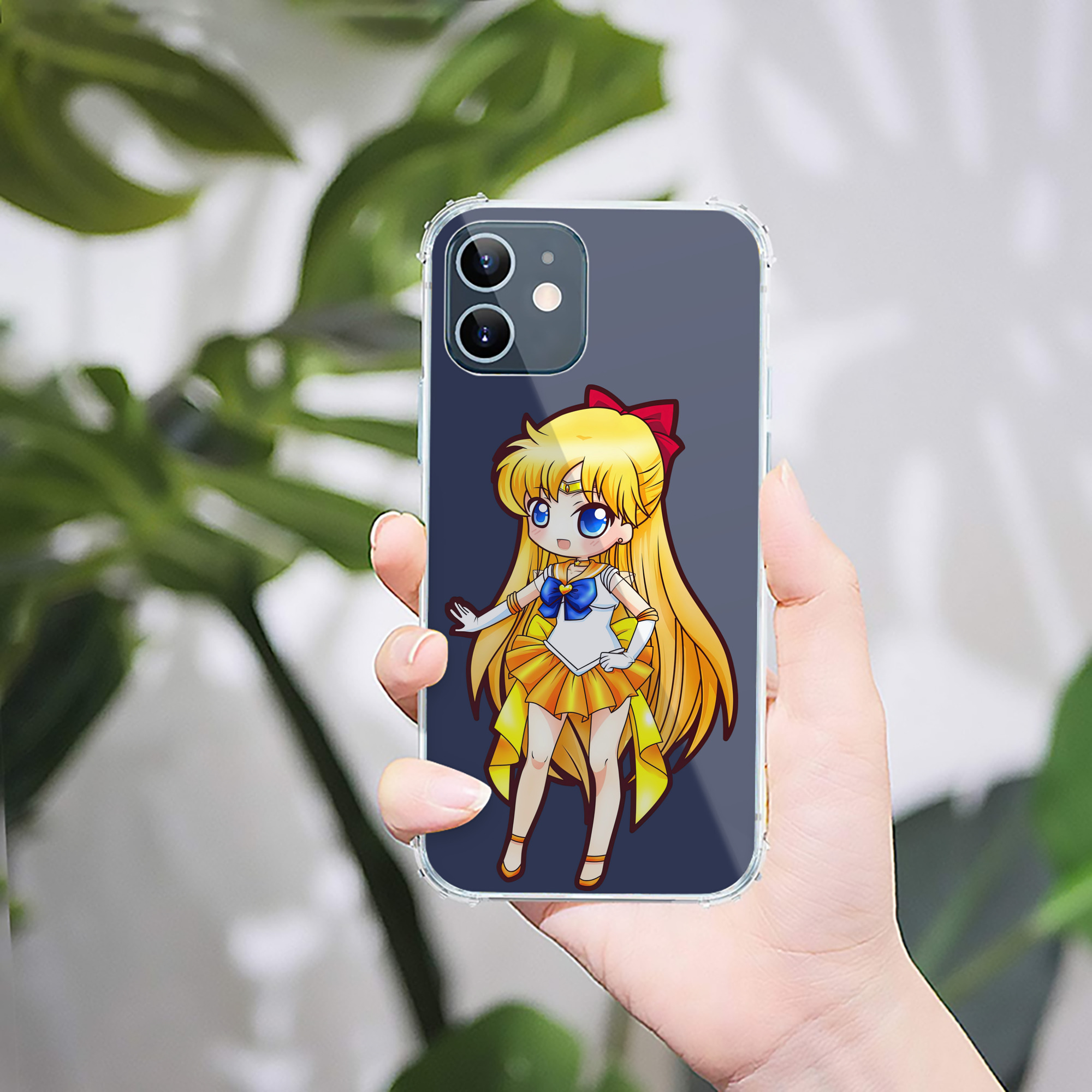 （画像用） 美少女戦士セーラームーン 愛野 美奈子 あいの みなこ Sailor Moon Aino Minako 【iPhone 12シリーズ対応】透明スマホケース（クリアソフトケース）